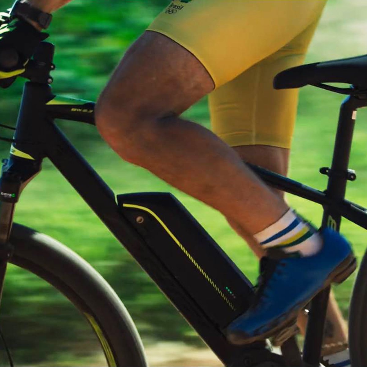 Grupo de ciclistas no Rio